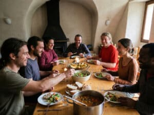 Cuisine Partagee Vegetarienne Stage Yoga 300x225